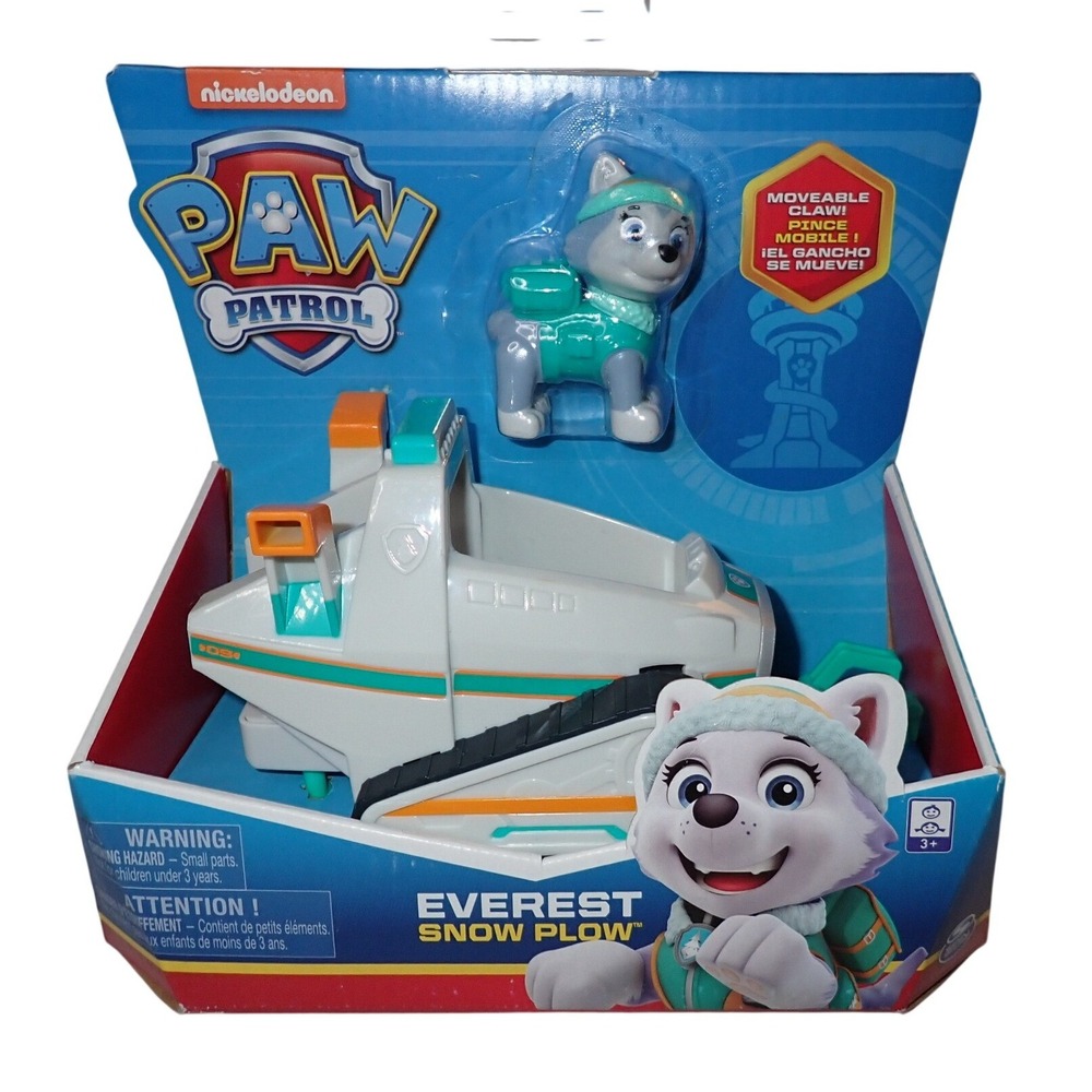 Nickelodeon Paw Patrol Everest Snow Plow w/ Figure NEW